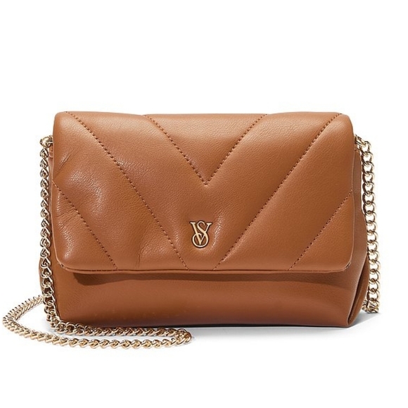 NWT! Victoria's Secret Tan MINI CONVERTIBLE Bag - Picture 2 of 11